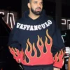 Drake Vaffanculo Flame Hoodie