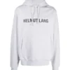 Helmut Lang Black Printed Hoodie