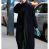 Jennifer Lopez NYC Navy Blue Trench Coat