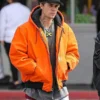 Justin Bieber Orange Hooded Jacket - Recreation