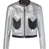 Louis Vuitton Dawn Staley Silver Leather Jacket