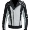 Pepsi Commercial Michael Jackson Thriller Black & White Leather Jacket