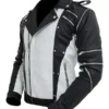 Pepsi Commercial Michael Jackson Thriller Black & White Leather Jacket