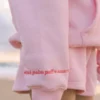 Pink Palm Puff Chasing Sunset Pullover Hoodie