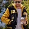 Ryan Gosling The Fall Guy 2024 Colt Seavers Carpool Black and Yellow Varsity Jacket