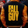 Ryan Gosling The Fall Guy Black and Yellow Letterman Varsity Jacket