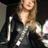 Neon Carnival 2024 Taylor Swift Patent Leather Jacket