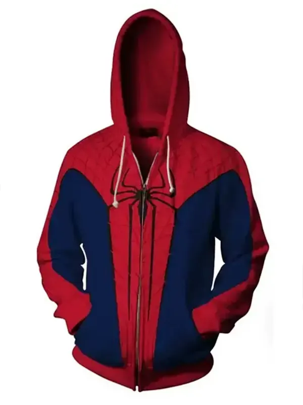 Unisex Spider-Man Zip Up Hoodie