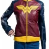 Gal Gadot Brown Waxed Wonder Woman Jacket