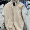 Yonsei University Leather Jacket Beige