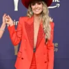 ACM Awards 2024 Lainey Wilson Red Sequin Blazer