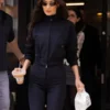 Bella Hadid Ferragamo Cropped Bomber Jacket