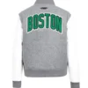 Boston Celtics Classic Varsity Jacket Grey