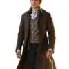 Colin Bridgerton S03 Luke Newton Long Trench Coat