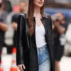 Dakota Johnson Materialists Black Leather Blazer