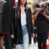 Dakota Johnson Materialists Black Leather Blazer