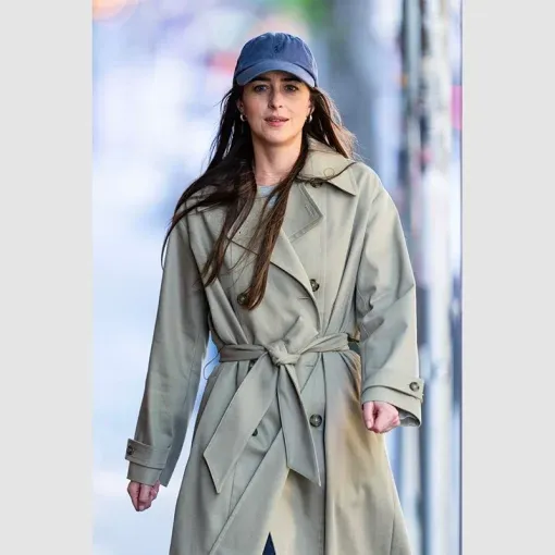 Dakota Johnson Materialists Set Trench Coat