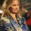 Emily Blunt The Kelly Clarkson Show Floral Print Blazer