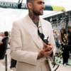 F1 Miami Grand Prix Zayn Malik Beige Suit