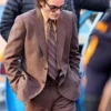 Joaquin Phoenix 2024 Joker 2 Folie a Deux Arthur Fleck Brown Suit