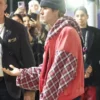 Justin Bieber Billie Eilish’s Concert Plaid Hooded Jacket