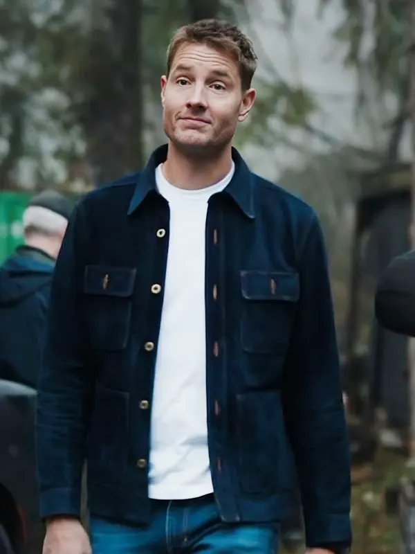 Justin Hartley Tracker S01 Blue Jacket