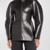 Katy Perry’s Jil Sander Circle-Cut Black Leather Jacket