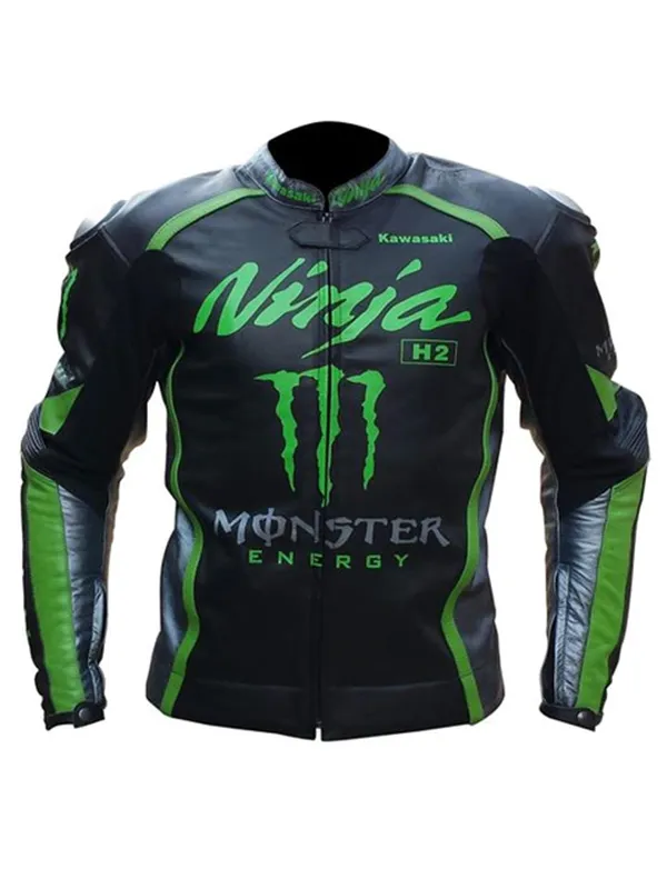 Kawasaki Ninja Leather Motorcycle Racing Jacket