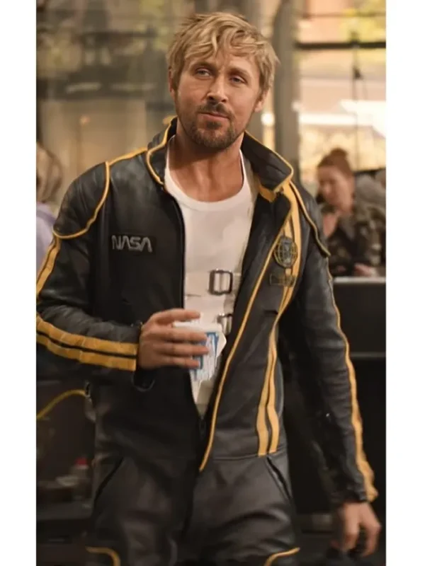 Ryan Gosling The Fall Guy Black Leather Jumpsuit