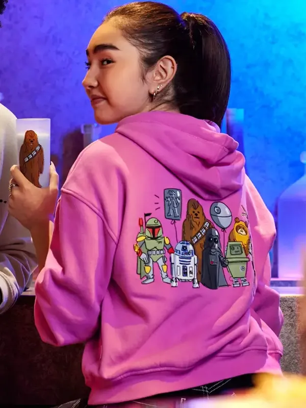 Star Wars Artist Series Pink Zip-Up Hoodie