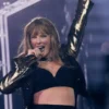 The Eras Tour Paris Taylor Swift Tail Coat Gold and Black