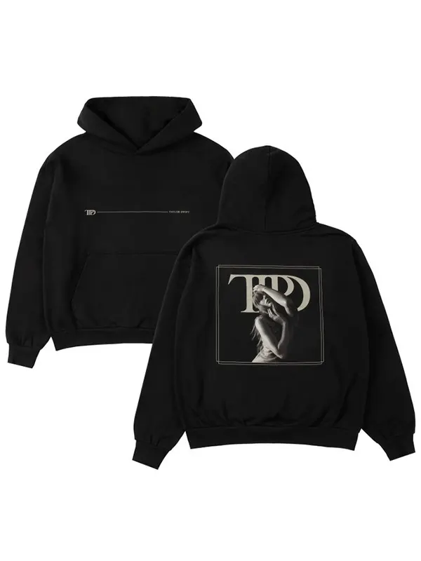 Taylor Swift The Tortured Poets Department Spotify Black Hoodie