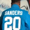 Big Bad Barry Sanders Varsity Jacket Blue