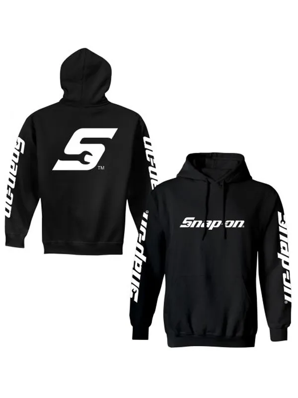 Black Billboard Snap On Hoodie