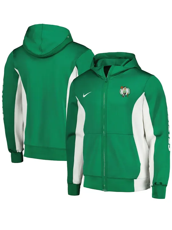 Boston Celtics Kelly Green Zip Up Hoodie