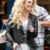 Britney Spears Leather Jacket Black