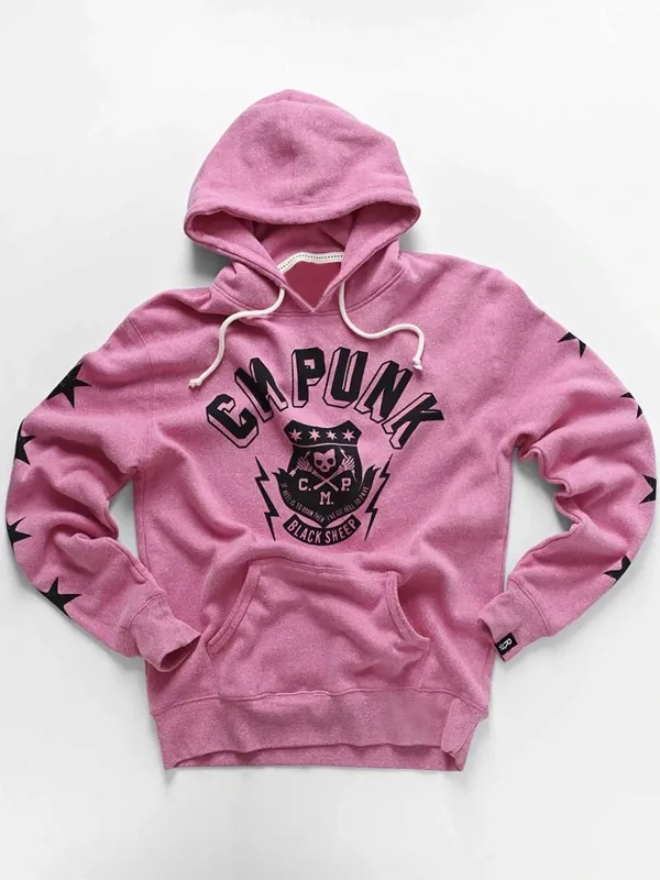 CM Punk Black Sheep Pink Hoodie