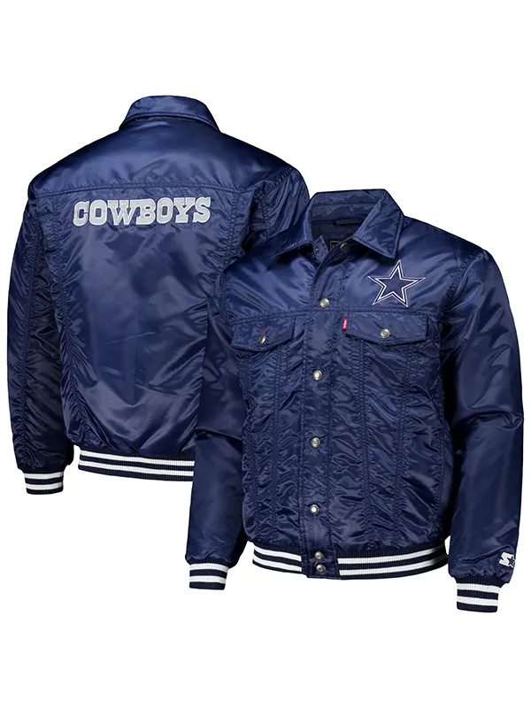 Dallas Cowboys Silver Tab Trucker Jacket