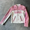 Ferrari Pink Leather Jacket