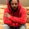 Kendrick Lamar Pop Out Concert Pullover Red Hoodie