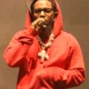 Kendrick Lamar Pop Out Concert Red Hoodie