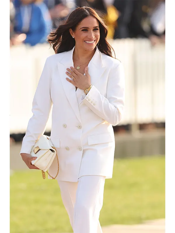 Meghan Markle White Suit