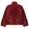 Mutimer Rug Fleece Printed Red Jacket