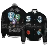 OVO x Scarborough Shooting Stars Varsity Jacket Black