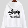 Stussy Honolulu White Hoodie