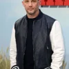 The Bikeriders Tom Hardy Black and White Leather Bomber Jacket