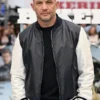 Tom Hardy The Bikeriders Premiere Leather Bomber Jacket