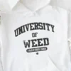 University Of Weed Hoodie white