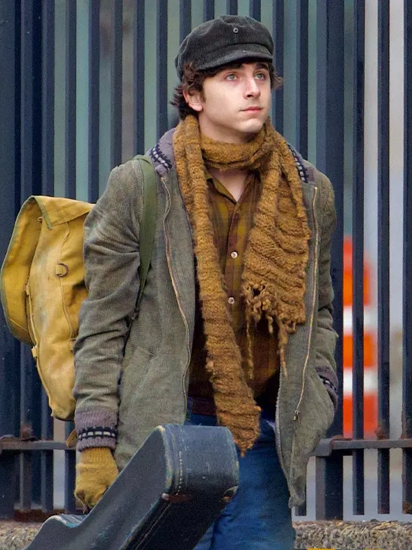 A Complete Unknown Timothée Chalamet Green Jacket