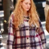 Blake Lively It Ends With Us Plaid Jacket